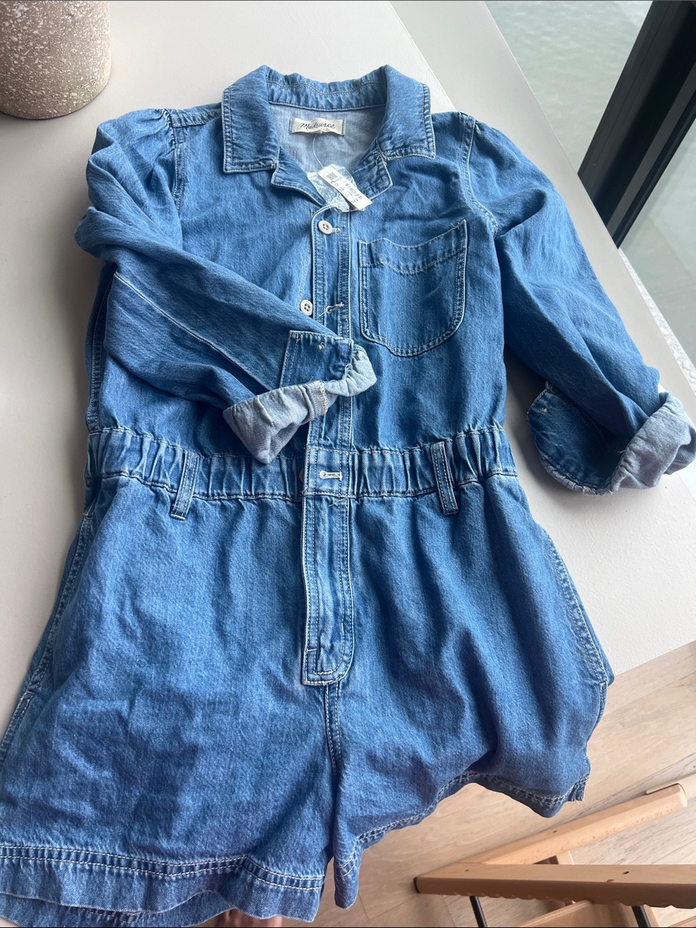 Madewell Blue Denim Women's Short Romper